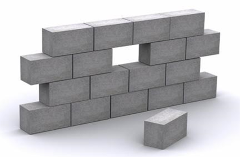 Recycled 2024 concrete blocks