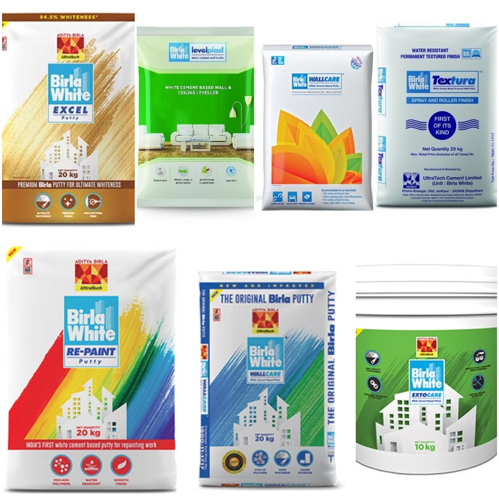 What is the application process for Birla White WallCare putty?